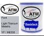 Preview: Ford, Light Titanium Metallic, YF / M6330: 1L Lackdose, von ATW Autoteile West.